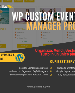 WP Custom Event Manager Pro