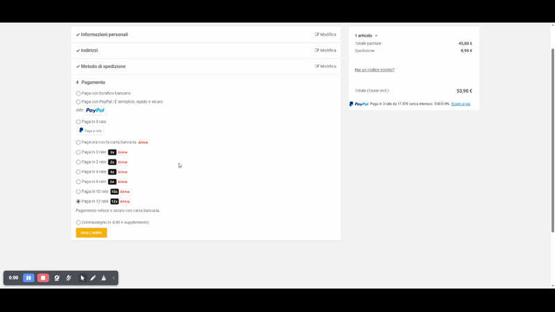 Modulo Prestashop per supplemento contrassegno